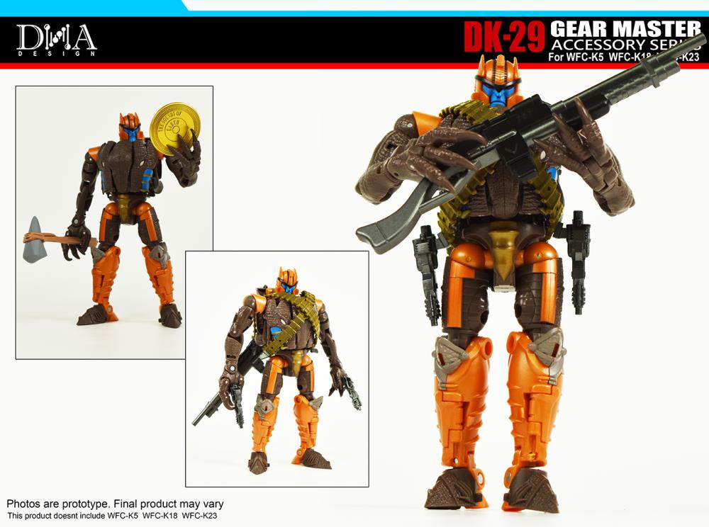 DNA Design DK-29 Gear Master Kingdom Dinobot, More Upgrades Pack